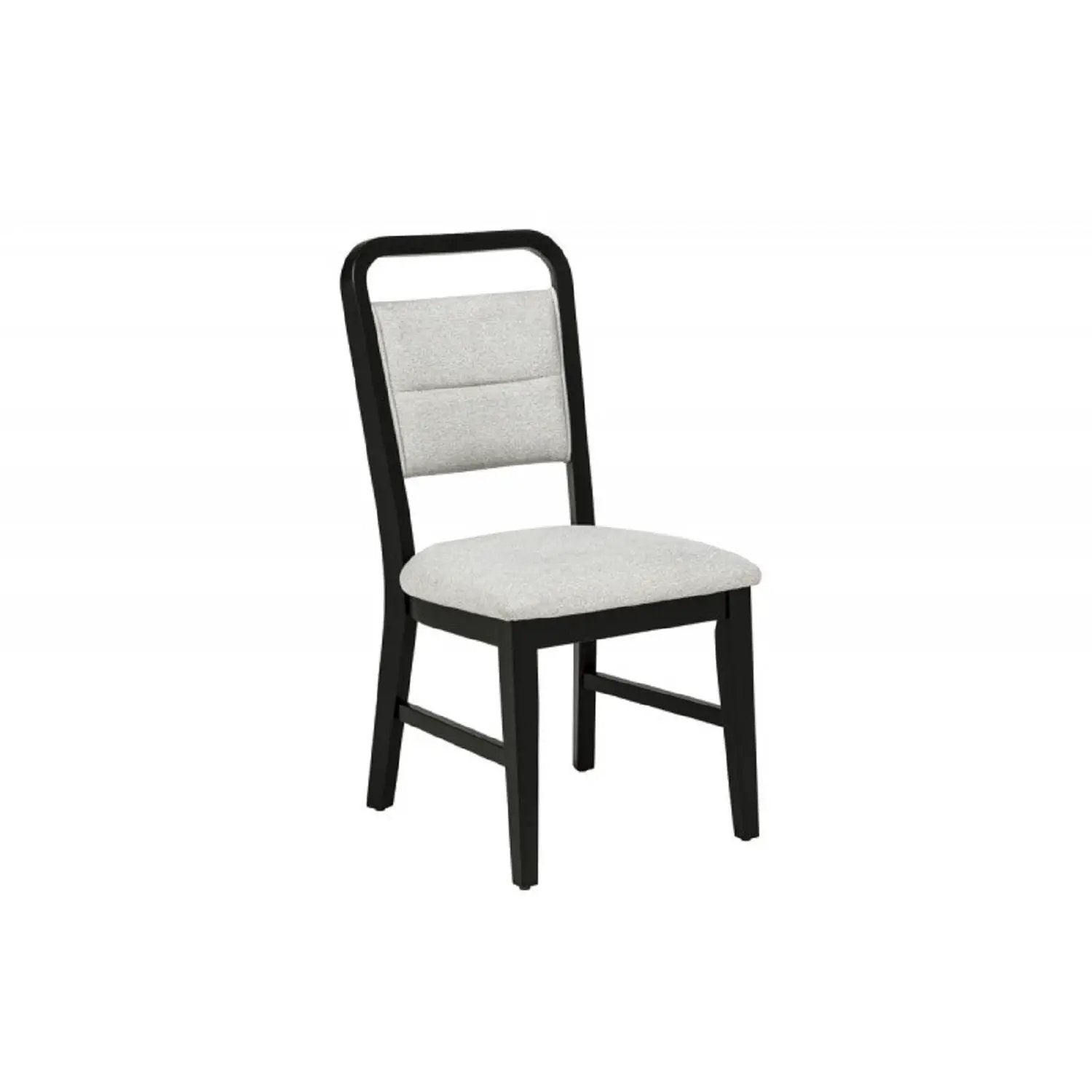Dining Kitchen Side Chair With Curved Back Design (Set of 2) - Black / Gray by HouseOfZazla