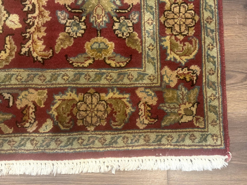Indo Persian Mahal Rug 4x6, Floral Allover Pattern, Maroon by Jewel Rugs