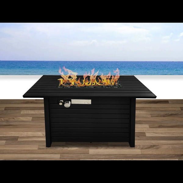 Outdoor Fire Pit Table With Lid, - Black, photo 2 of 5