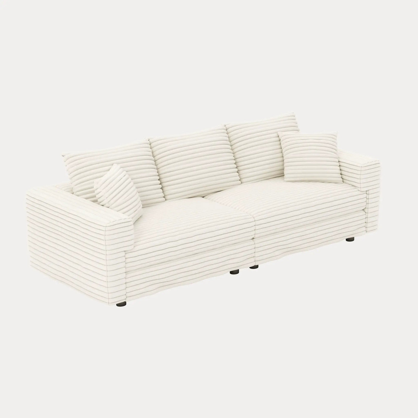 4 Seat Modern Comfy Upholstered Sofa Cloud Couch by HouseOfZazla