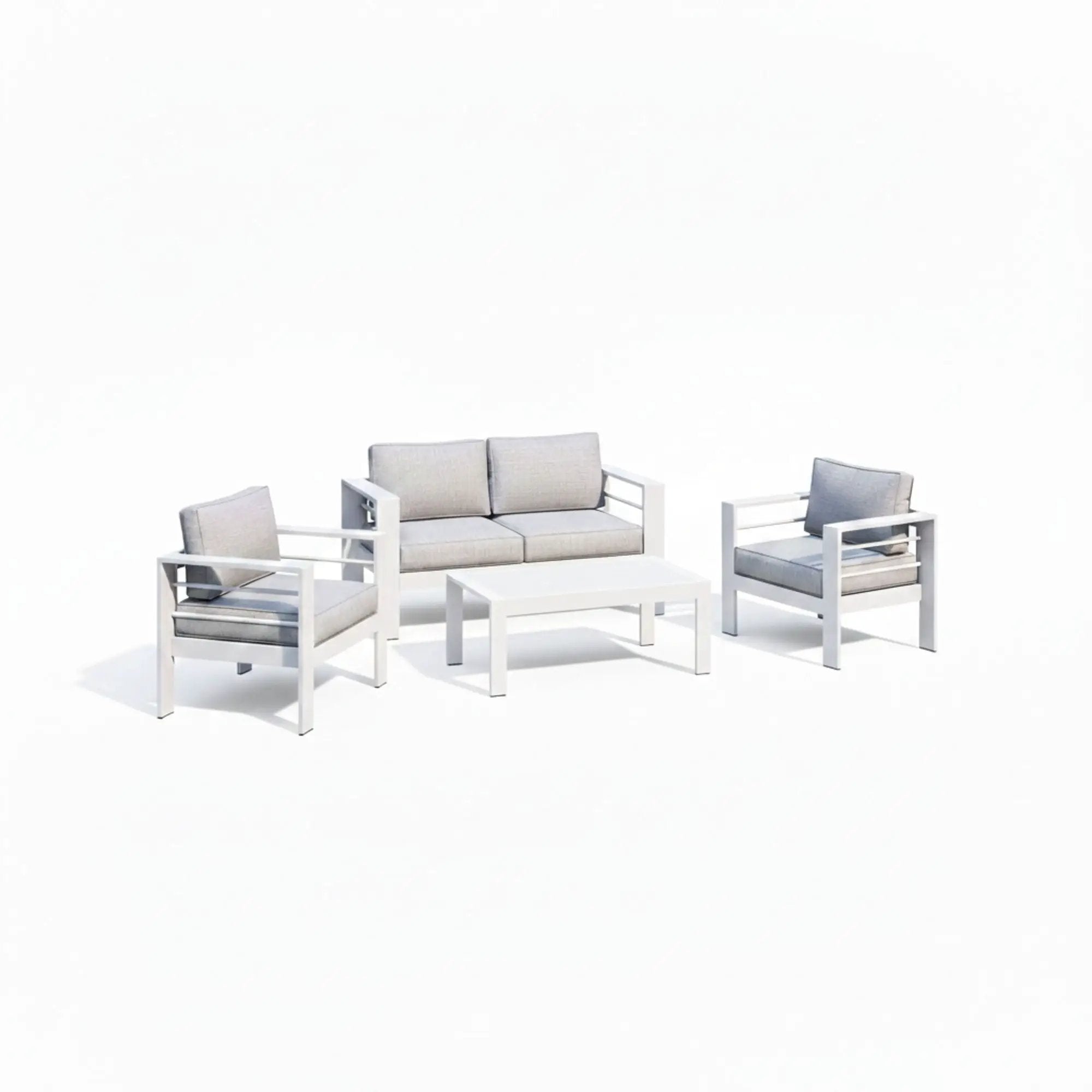 Outdoor Patio Set With All-Weather Thick Cushions by HouseOfZazla