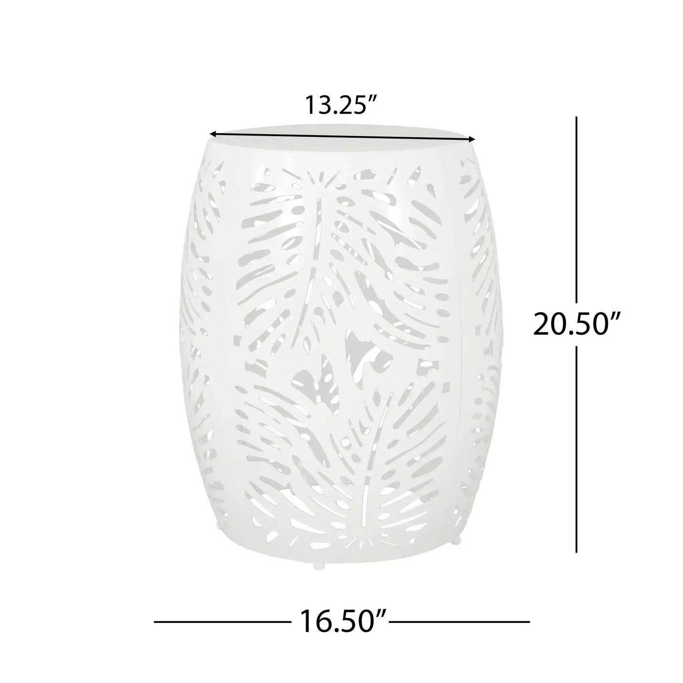Modern Design Metal End Table, Large by HouseOfZazla