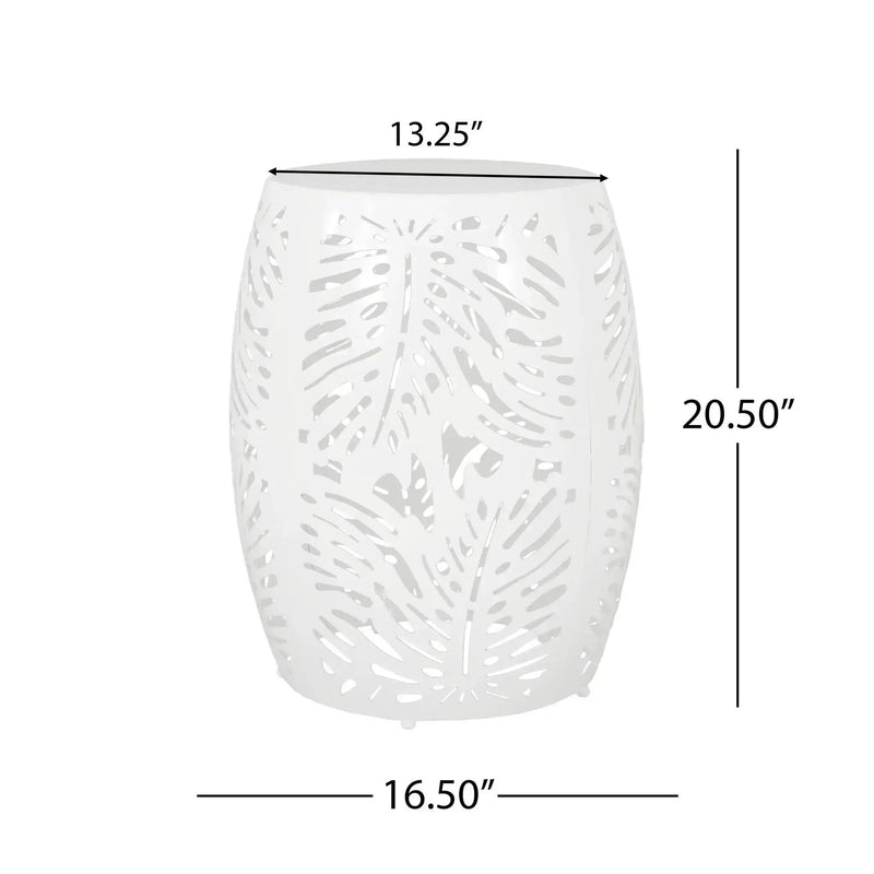 Modern Design Metal End Table, Large by HouseOfZazla