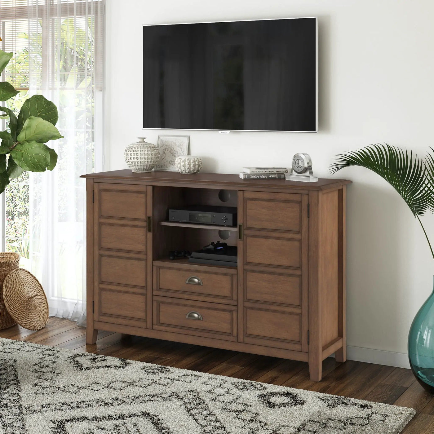 Burlington - Handcrafted Tall TV Media Stand by HouseOfZazla