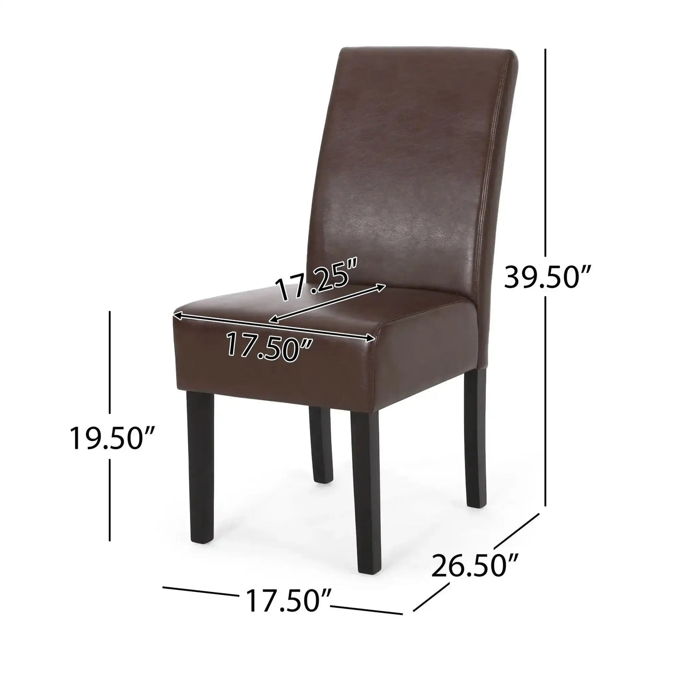 Contemporary Dining Chair With Rubberwood Legs (Set of 2) by HouseOfZazla