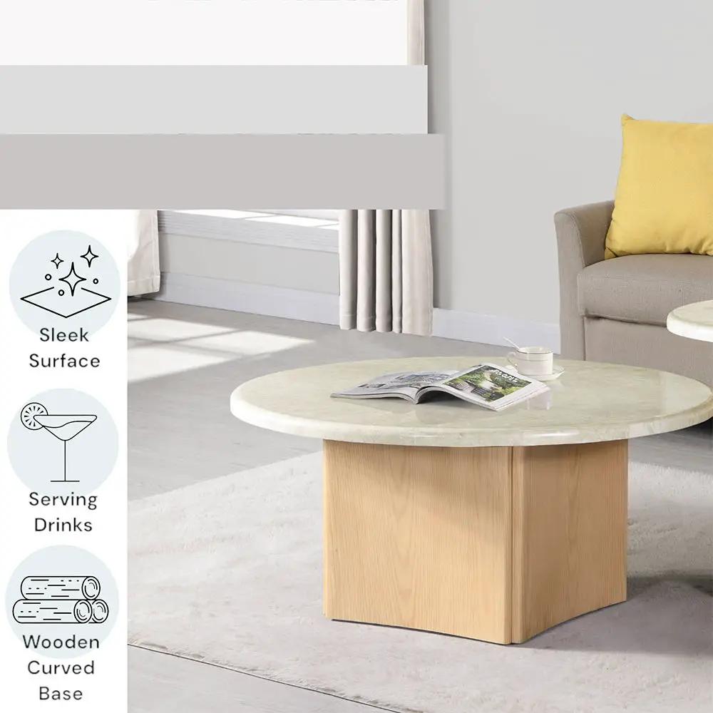 Qwin - Table With Marble Top by Unique Piece Furniture