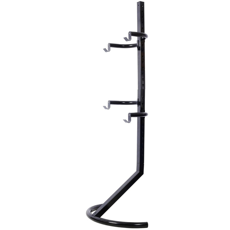 Indoor Bike Rack Stand For 1 - 2 Bicycles With Adjustable Arms - Black by HouseOfZazla