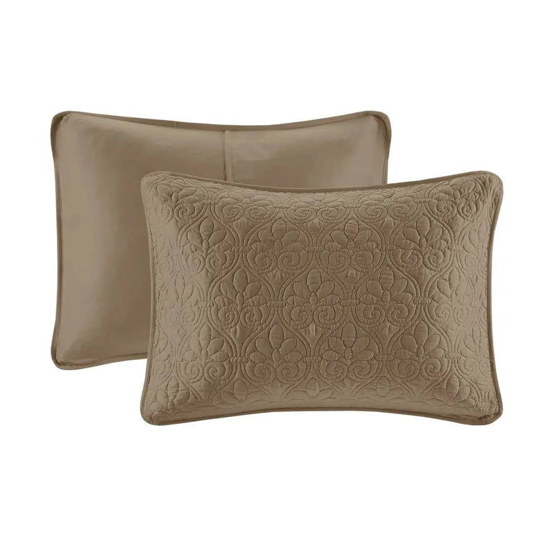 Reversible Quilt Set Mocha King/Cal King by HouseOfZazla