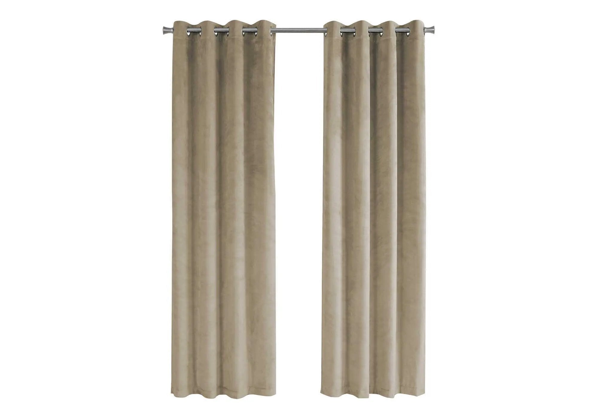 2 Pieces Set, Curtain Panel, Room Darkening, Grommet by Unique Piece Furniture