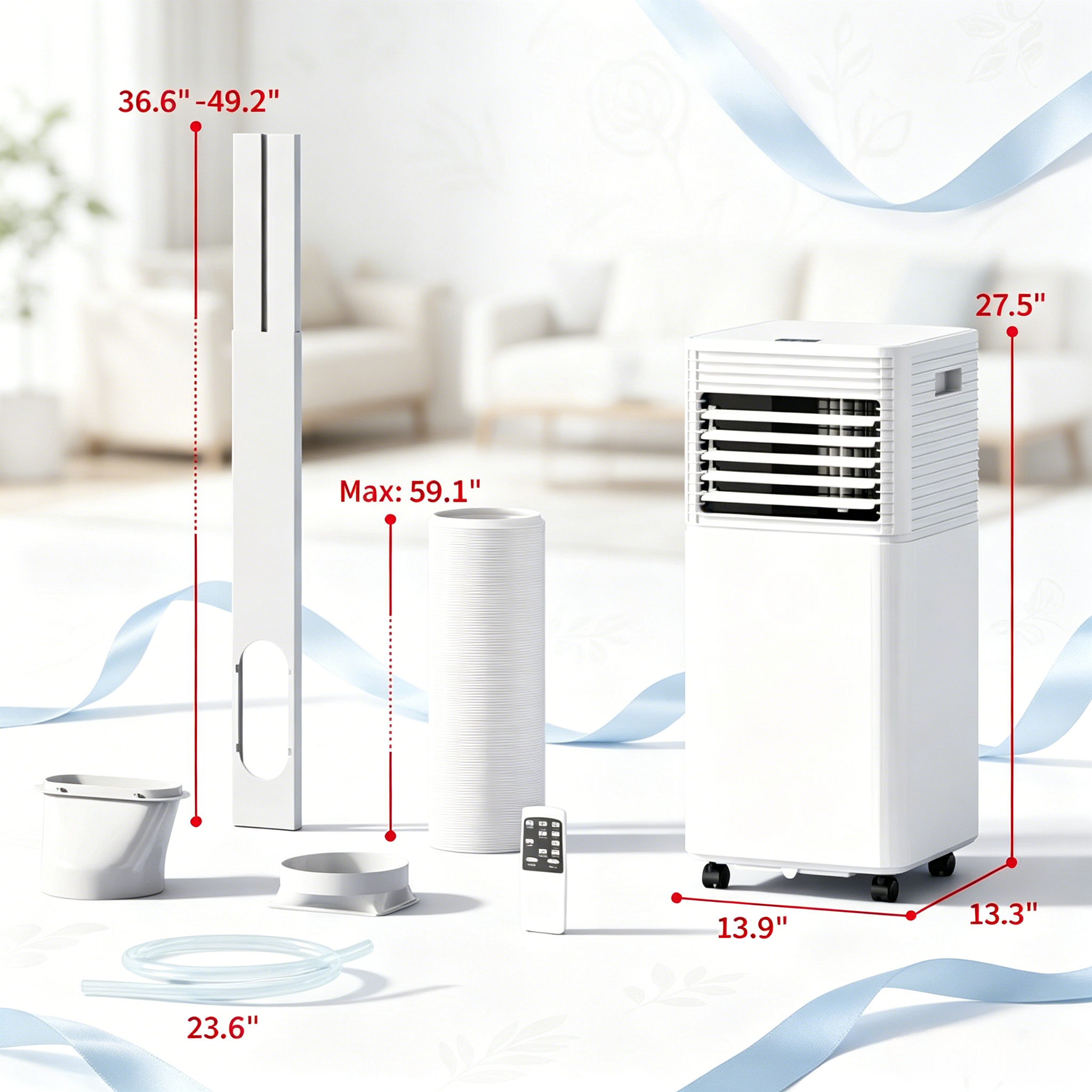 Home Air Conditioner, Mobile Air Conditioner for Cooling and Dehumidifying by HouseOfZazla