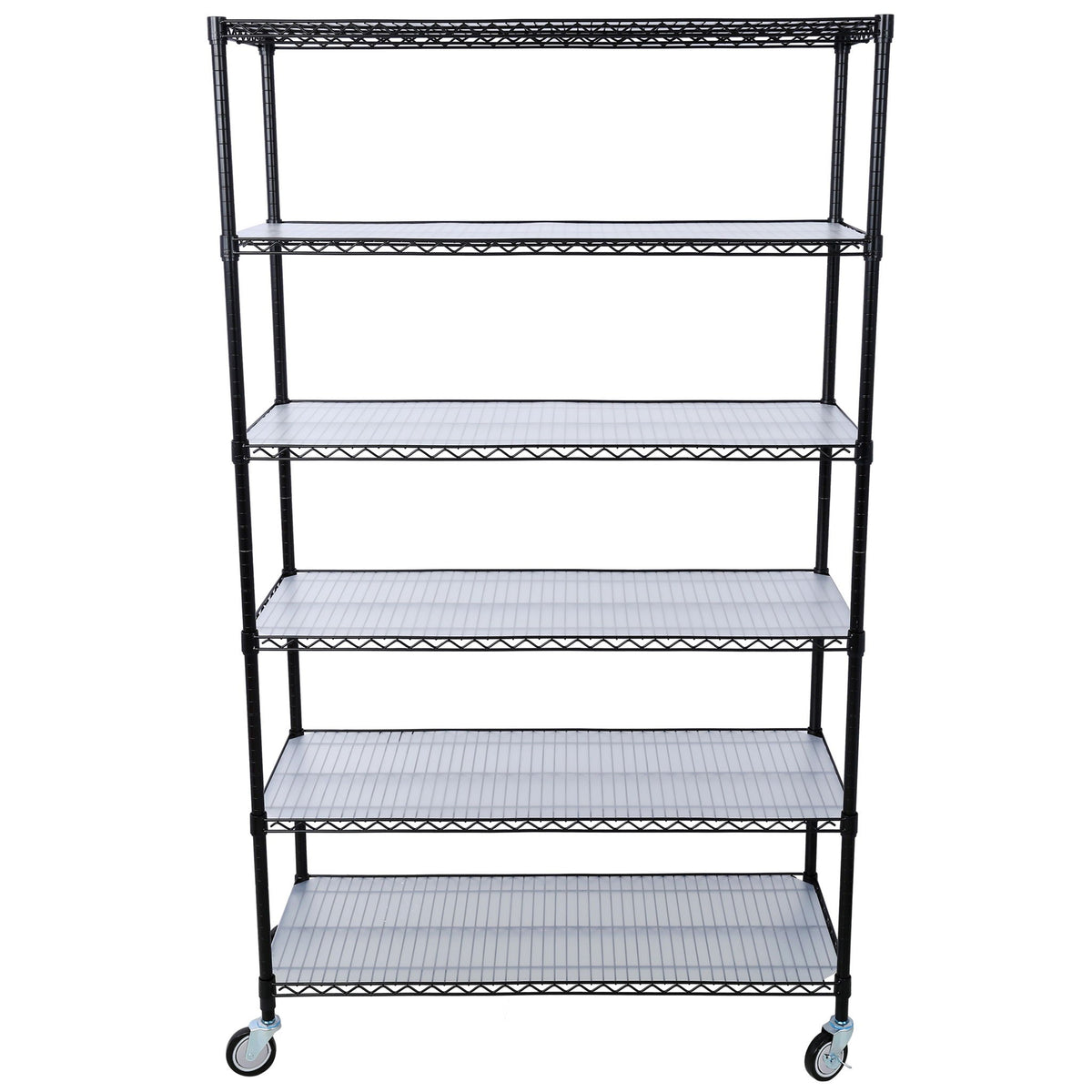 6 Tier 6000Lbs Capacity Nsf Metal Shelf Wire Shelving Unit, Heavy Duty Adjustable Storage Rack With Wheels & Shelf Liners For Commercial Grade Utility Steel Storage Rack, photo 31 of 40