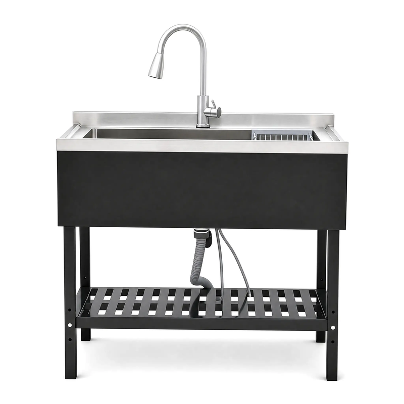 Stainless Steel Utility Sink, Freestanding Sink by HouseOfZazla