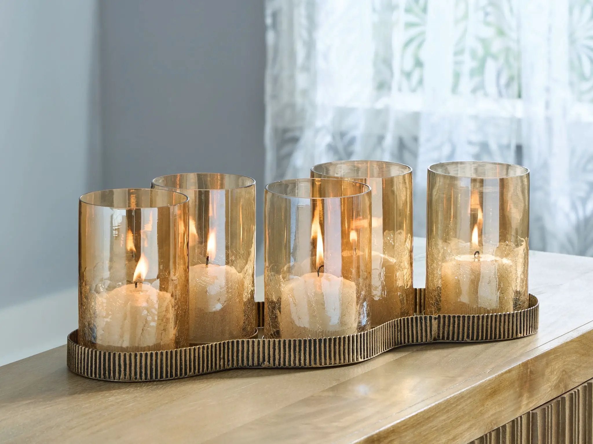 Evereton - Candle Holder - Antique Gold Finish by Unique Piece Furniture