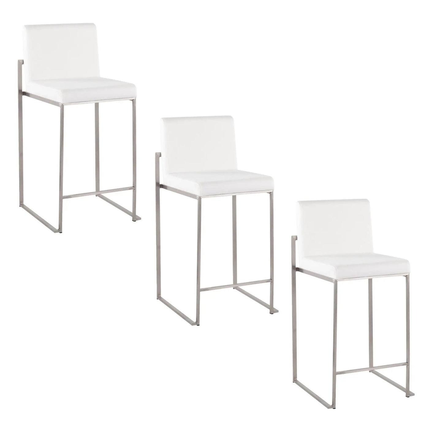 Fuji - Contemporary High Back Counter Stool, Functional Design by HouseOfZazla