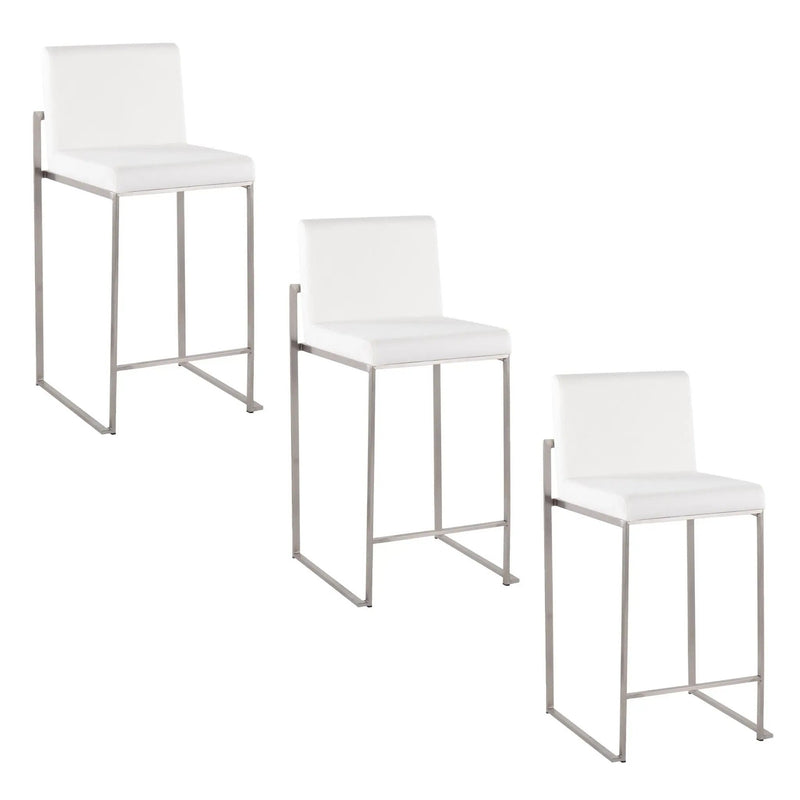 Fuji - Contemporary High Back Counter Stool, Functional Design by HouseOfZazla