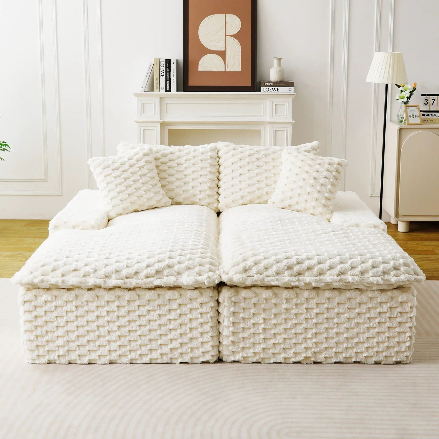 Double Chaise Lounge With Full Compressed Sponge by HouseOfZazla