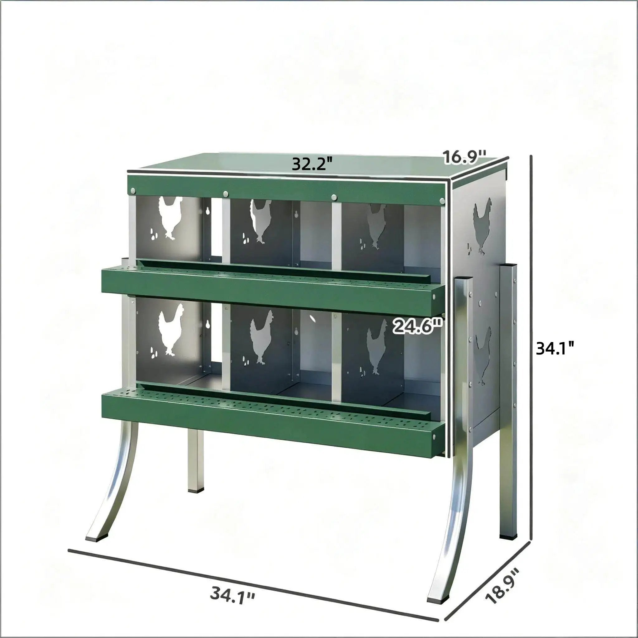 Outdoor Egg Laying Boxes, Metal Nesting Boxes, Chicken Nesting Boxes by HouseOfZazla