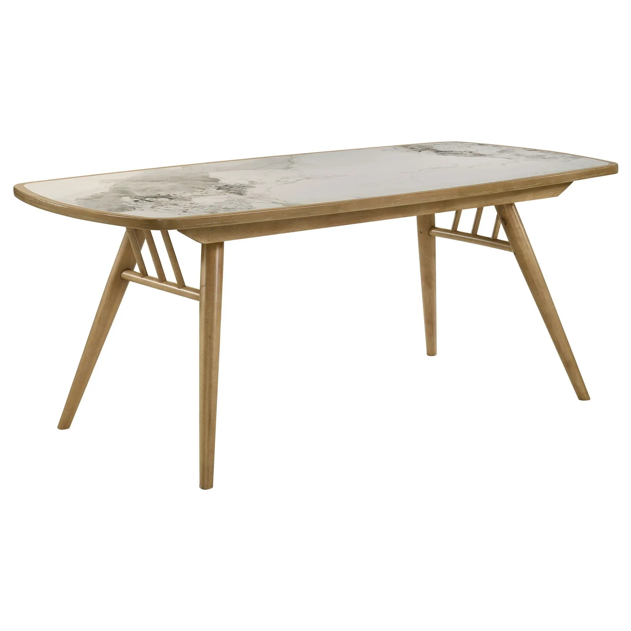 Croyden 7-piece Rectangular Dining Set Weathered Natural by Unique Piece Furniture