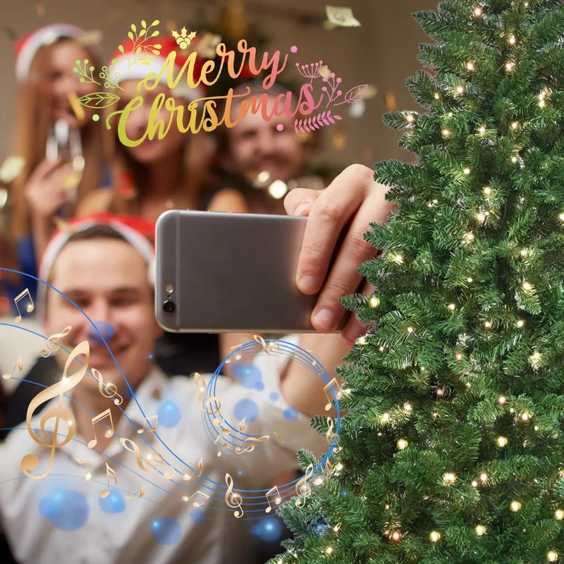 6ft Christmas Tree with WiFi-Controlled RGB Lights by HouseOfZazla