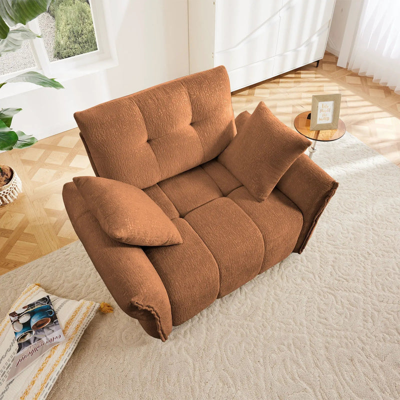 Modern Ergonomic Single Seater Sofa With High Resilience Cushions by HouseOfZazla