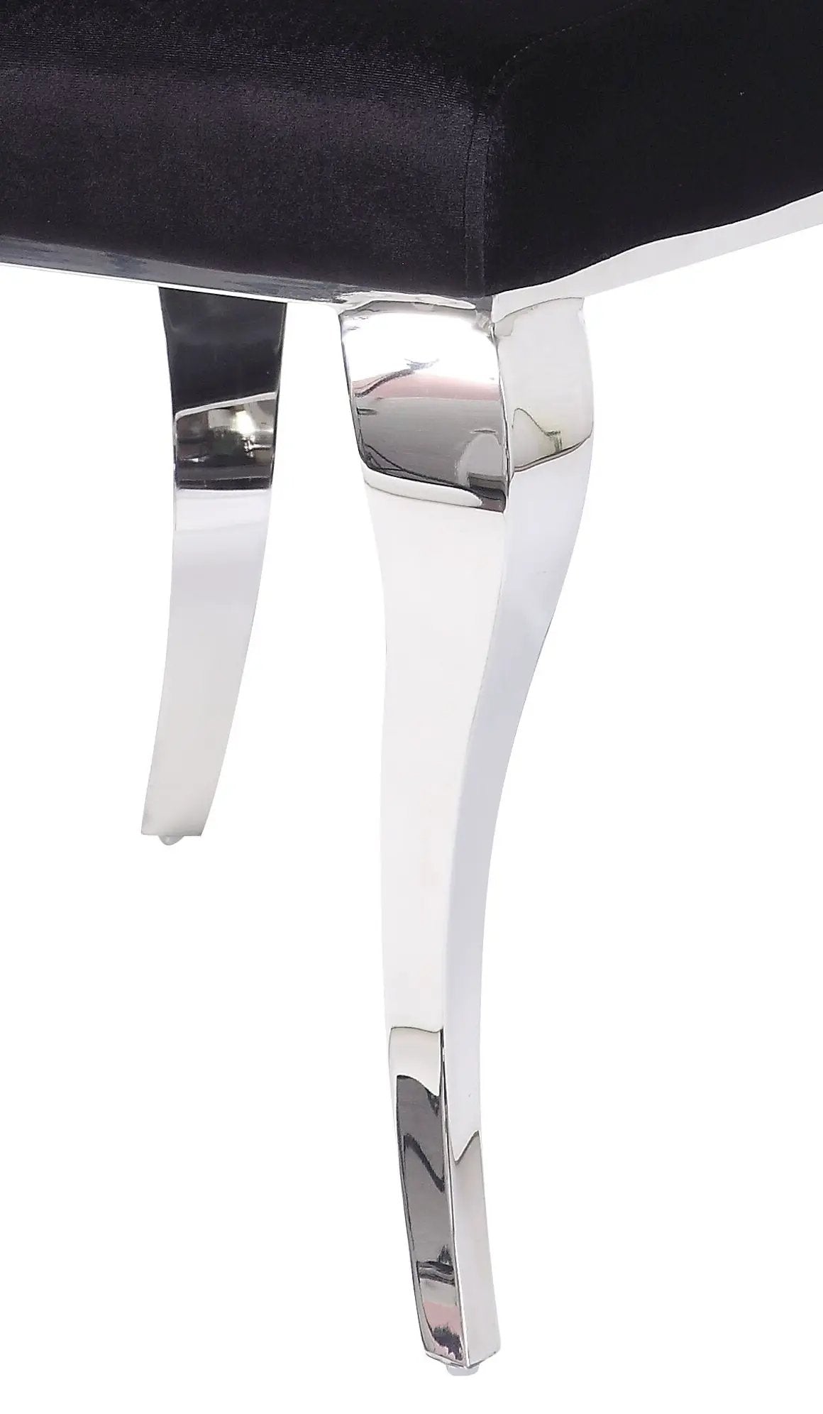 Fabiola Upholstered Stainless Steel Dining Chair by HouseOfZazla