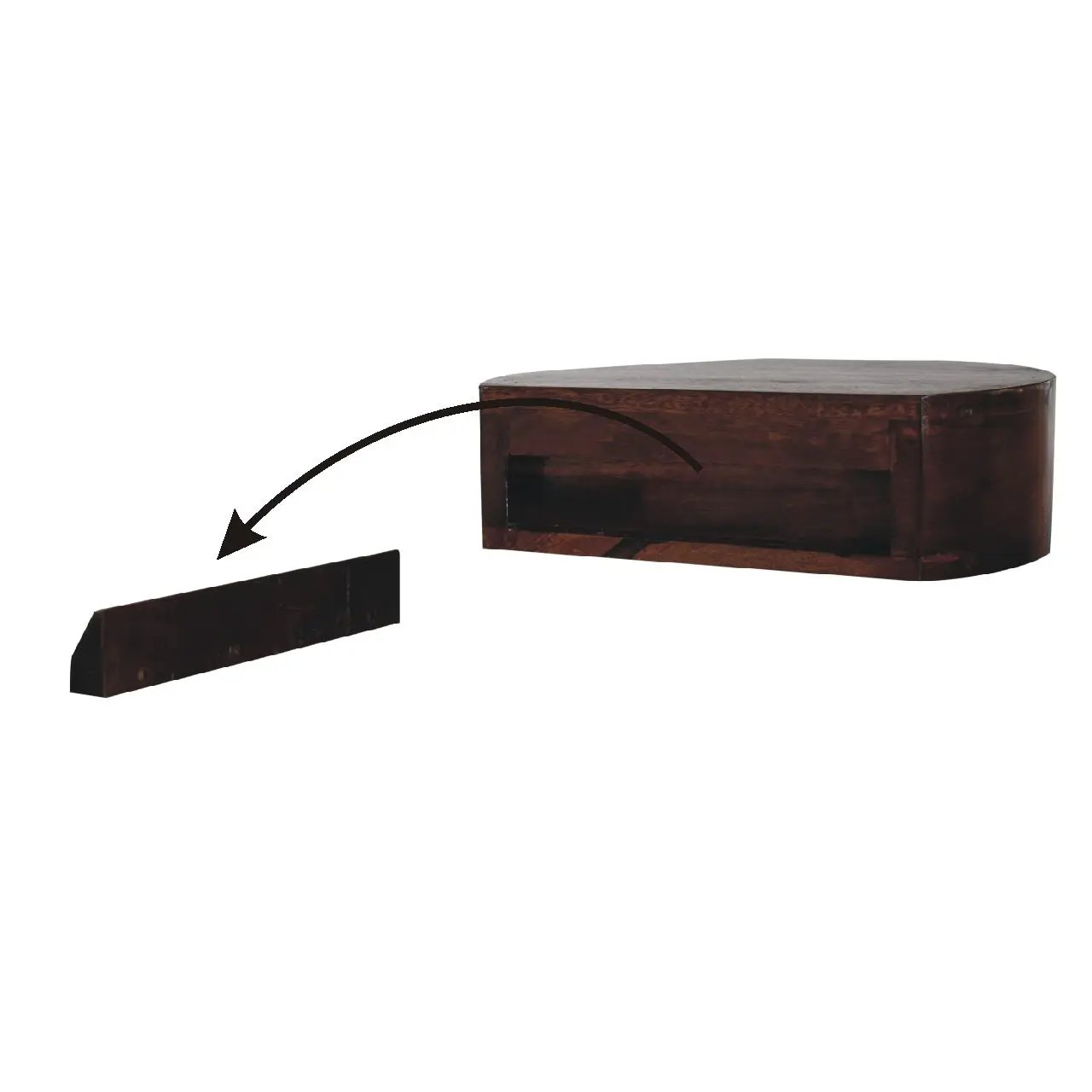 Lunar - Drawer Floating Nightstand by HouseOfZazla