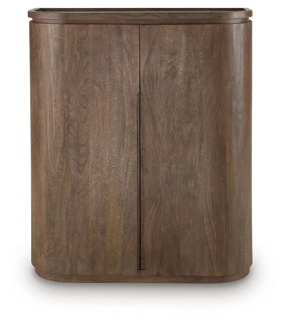Landermont - Bar Cabinet - Medium Brown by Unique Piece Furniture