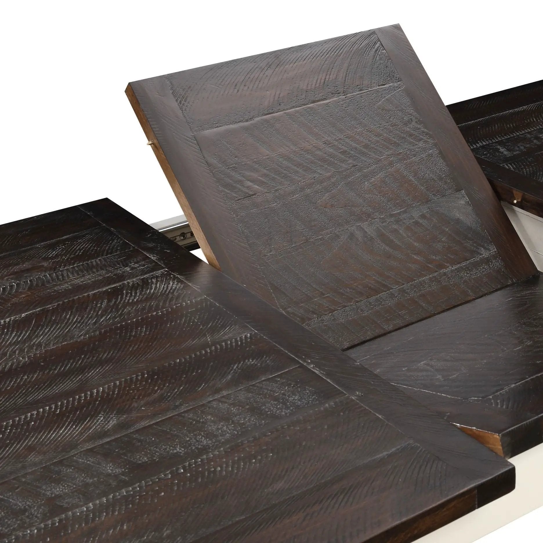 Dining Table With Leaf, Expandable - Brown by HouseOfZazla