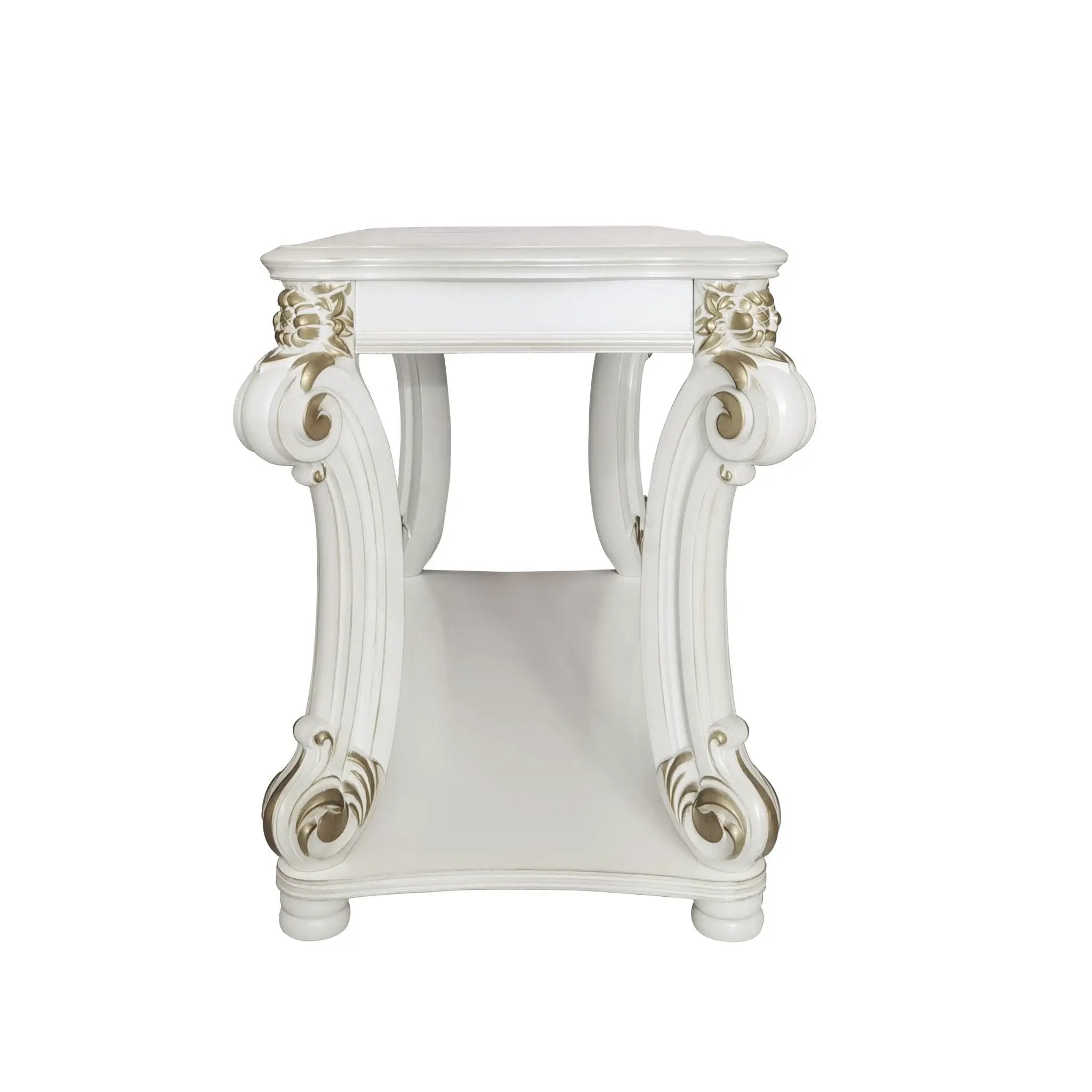 Vendome - Antique Sofa Table - White by HouseOfZazla