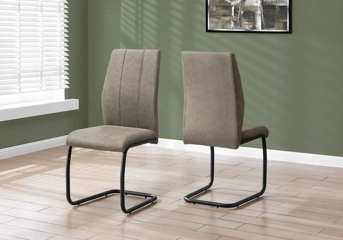Dining Chair, Side, Upholstered For Dining Room, Contemporary & Modern (Set of 2) by HouseOfZazla
