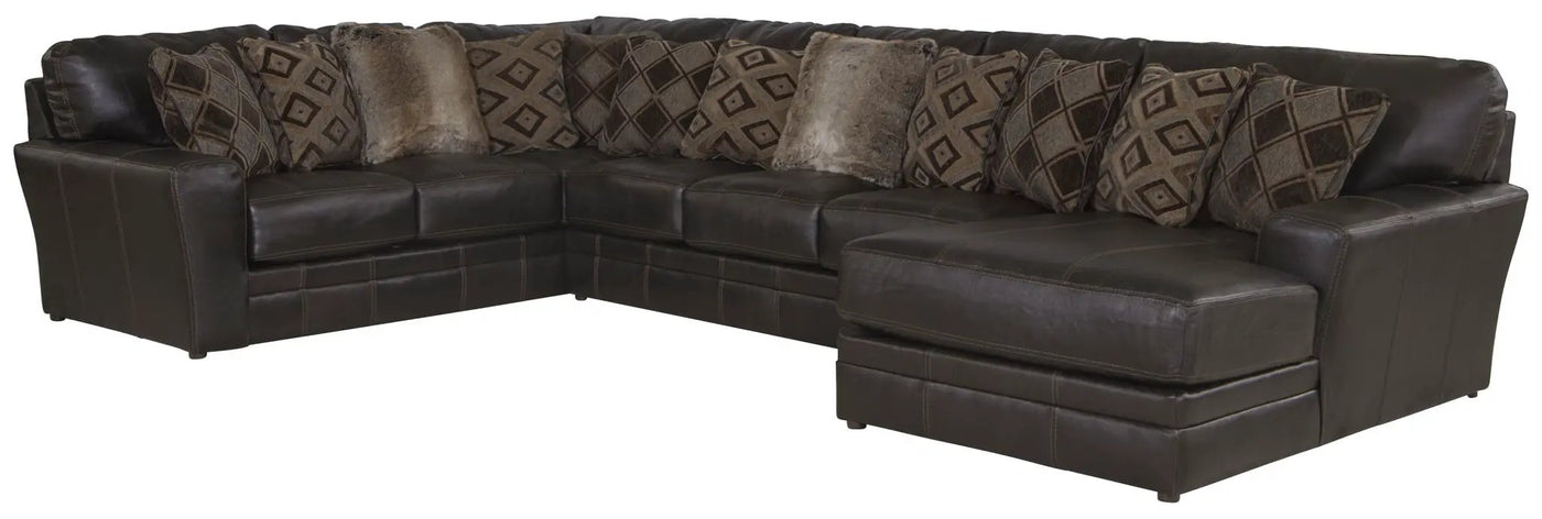 Denali - Italian Leather Match Sectional by Unique Piece Furniture