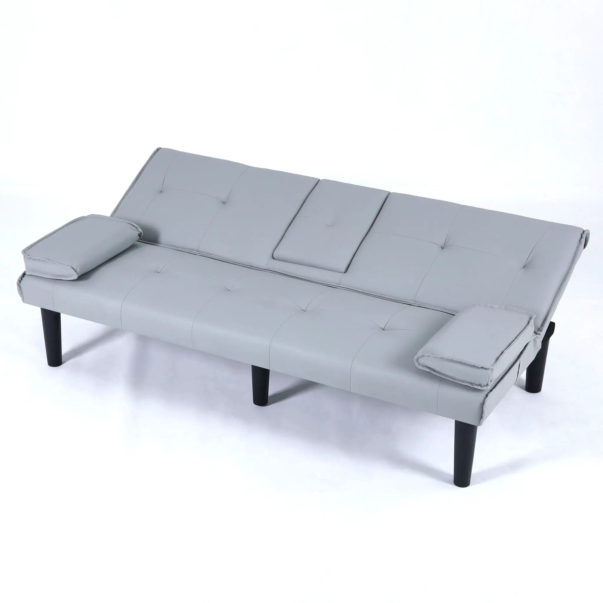 Sofa Bed With Foldable Design And Cup Holder by HouseOfZazla