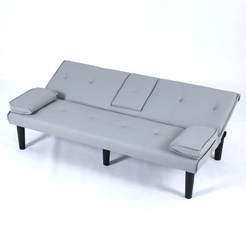 Sofa Bed With Foldable Design And Cup Holder by HouseOfZazla