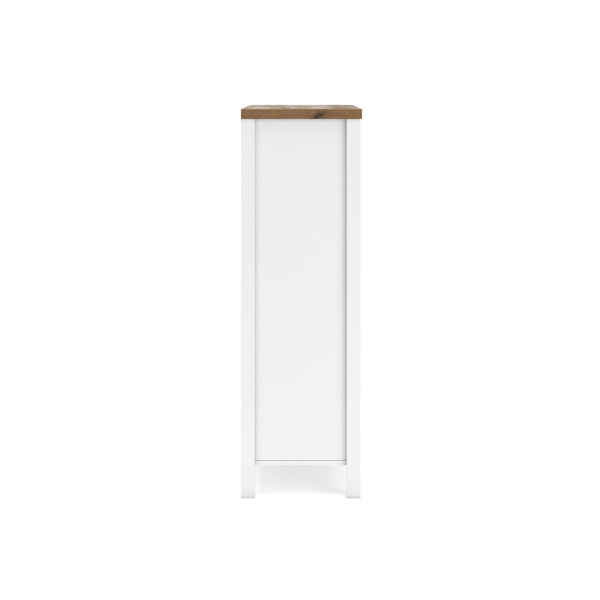 Kerisden - Five Drawer Chest - White / Brown, photo 4 of 7