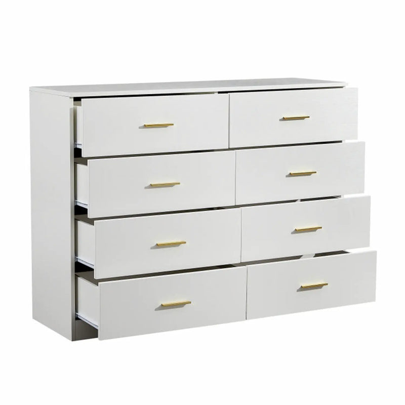 Modern Drawer Dresser For Bedroom, Ample Storage Wide Chest Of Drawers by HouseOfZazla