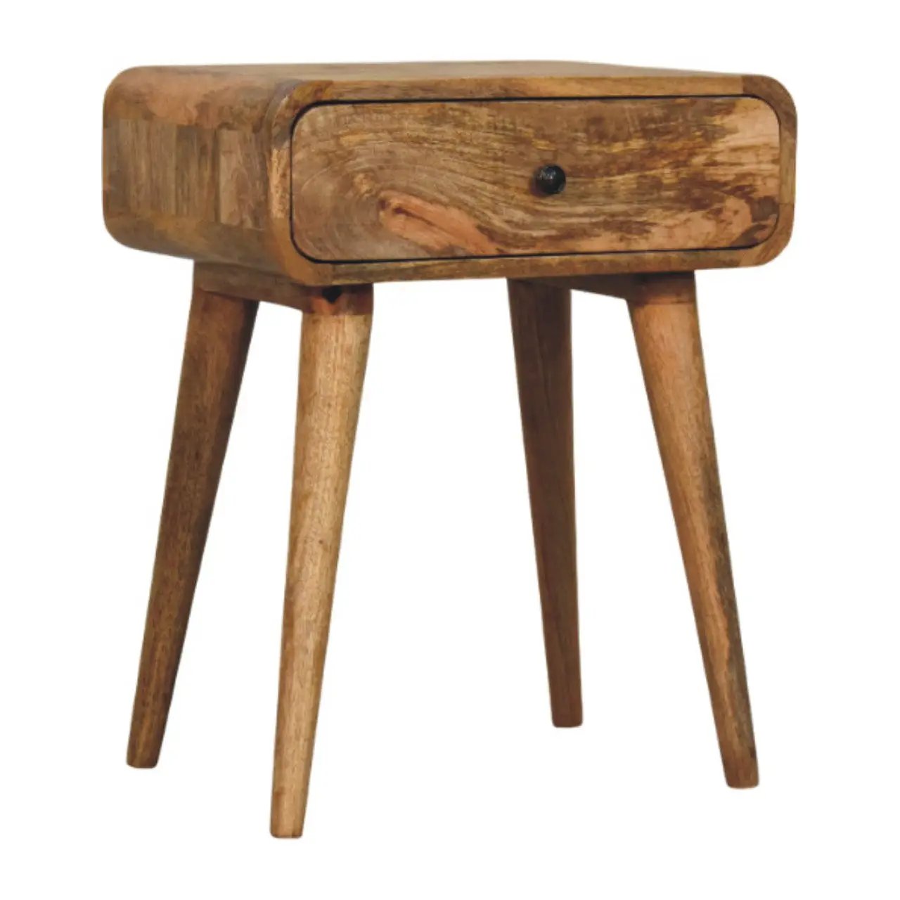 Solid Wood Avora Nightstand with 1-Drawer, Oak-ish by HouseOfZazla