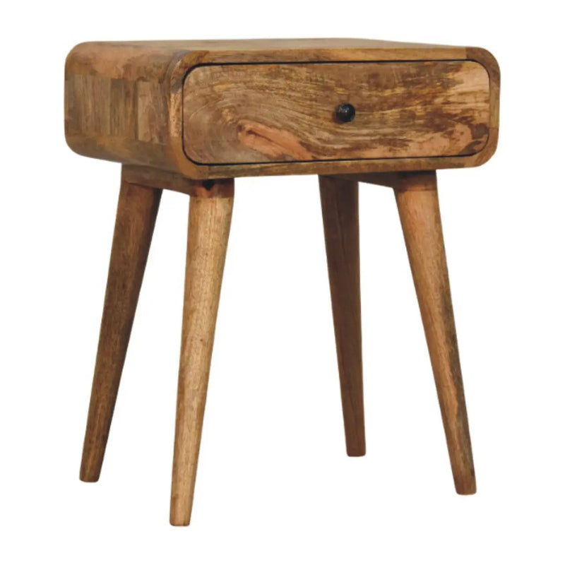Solid Wood Avora Nightstand with 1-Drawer, Oak-ish by HouseOfZazla