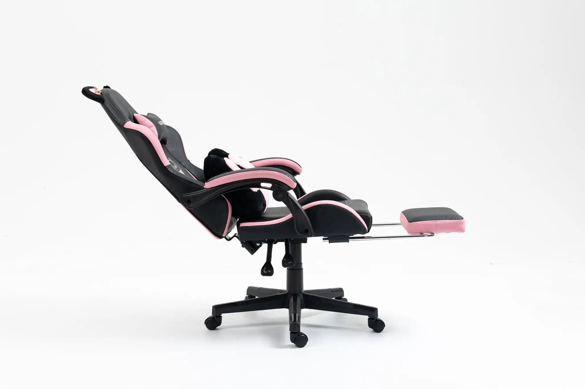 Cute Cat Gaming Chair with Paw Lumbar Cushion by HouseOfZazla