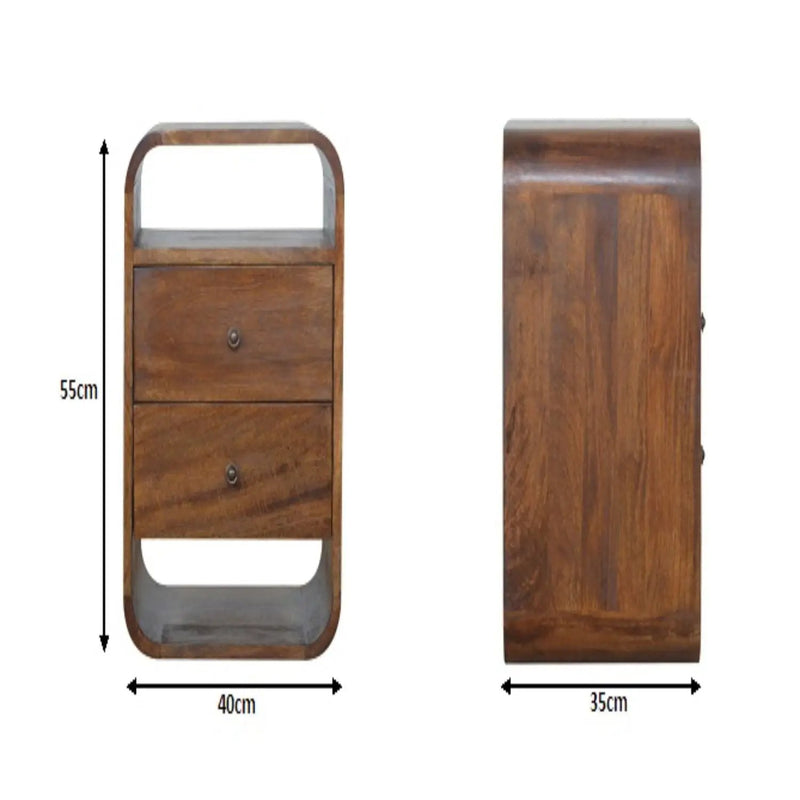 Curve Drawer Nightstand by Unique Piece Furniture