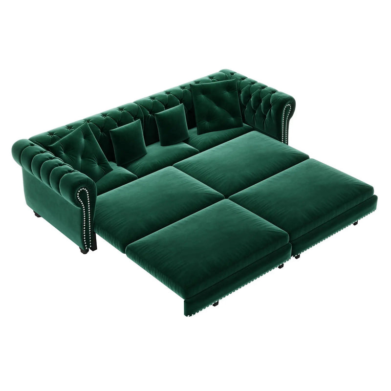 3 In 1 Pull Out Sofa Bed With Movable Ottoman by HouseOfZazla