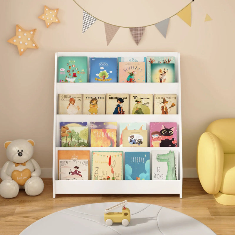 4 Tier Bookshelf, Toddler Book Display Shelves by HouseOfZazla