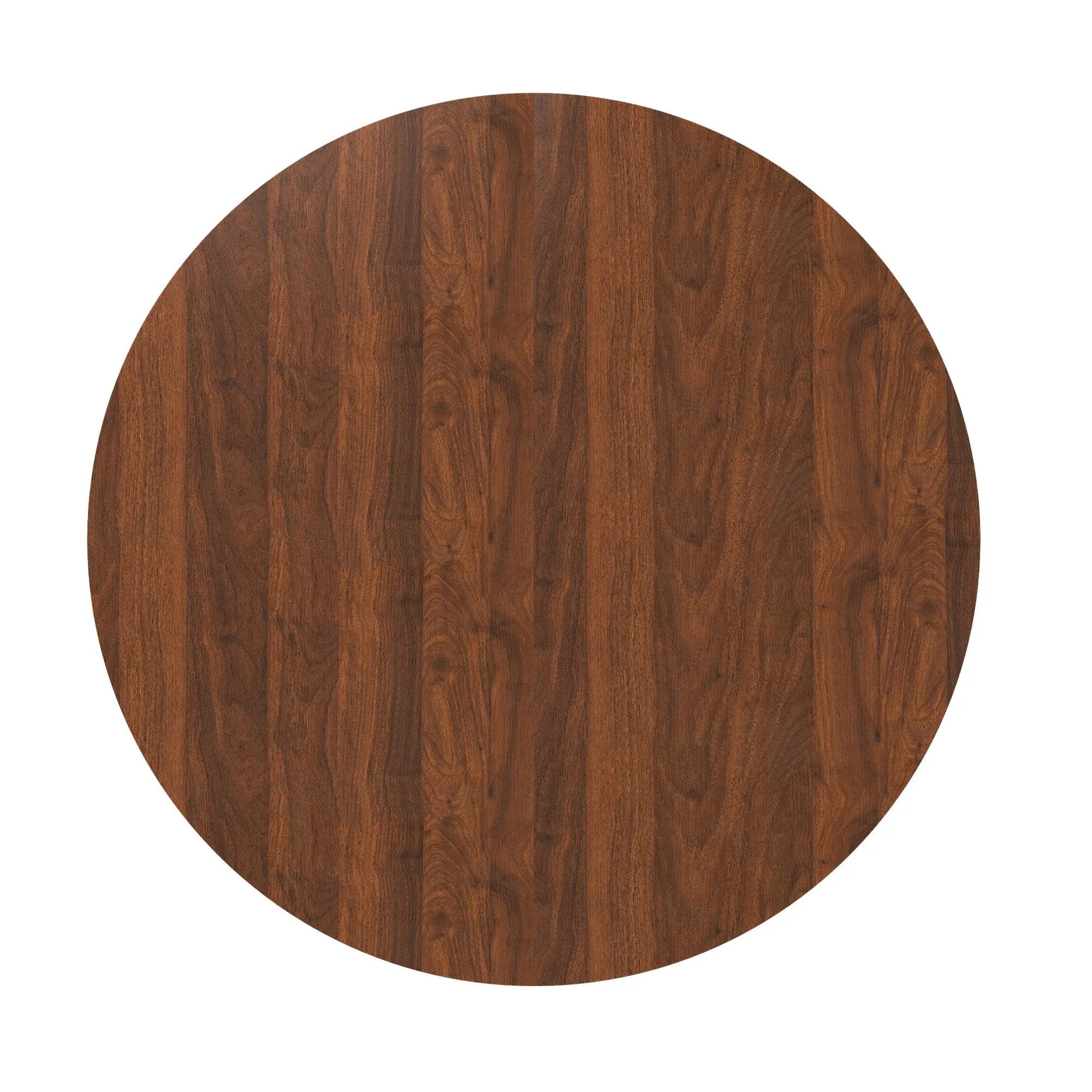 47 Inch Round MDF Dining Table for 4, Modern Farmhouse Style by HouseOfZazla