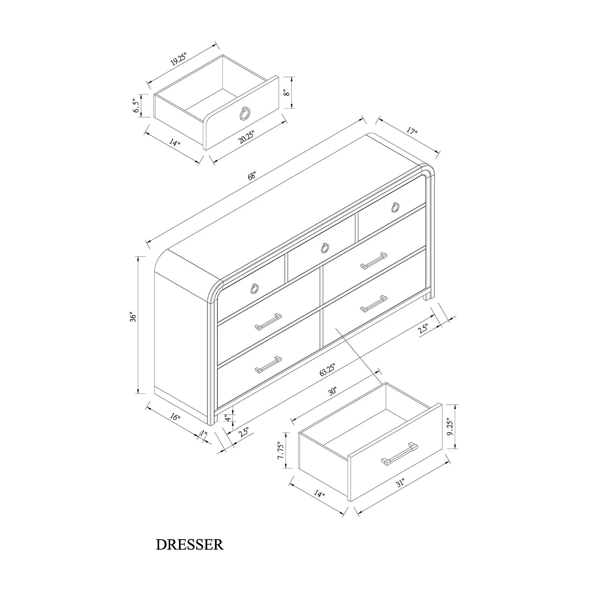 Malco - 5 Piece Bedroom Set by Unique Piece Furniture