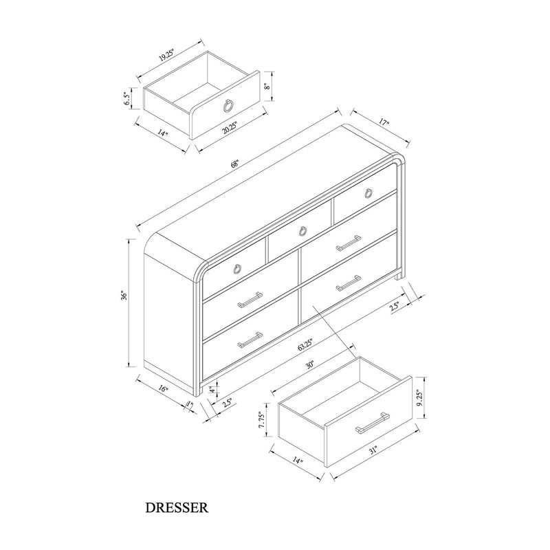 Malco - 5 Piece Bedroom Set by Unique Piece Furniture