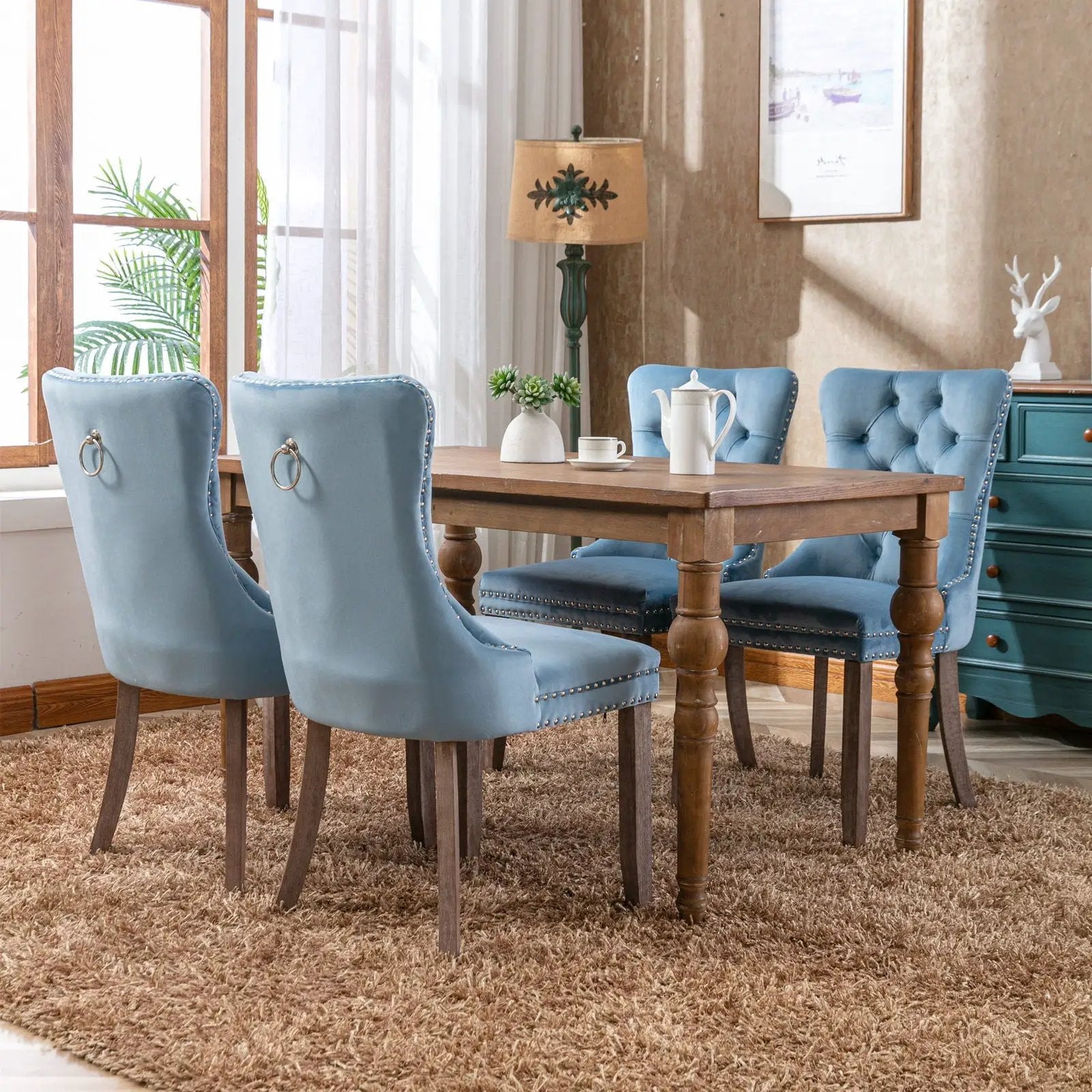 Nikki - High-End Tufted Dining Chair (Set of 2) by HouseOfZazla