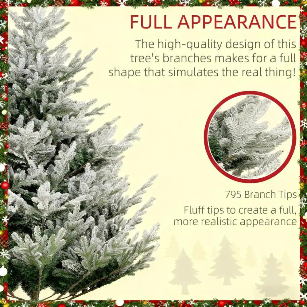 Flocked Hinged Christmas Tree by HouseOfZazla
