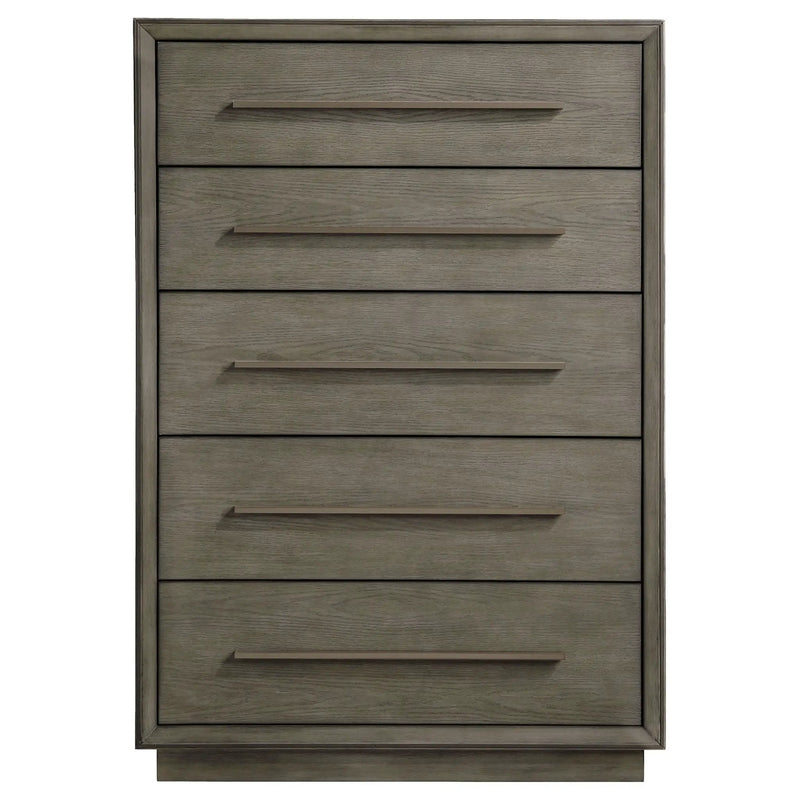 Durango 5-drawer Bedroom Chest Taupe Oak by Unique Piece Furniture