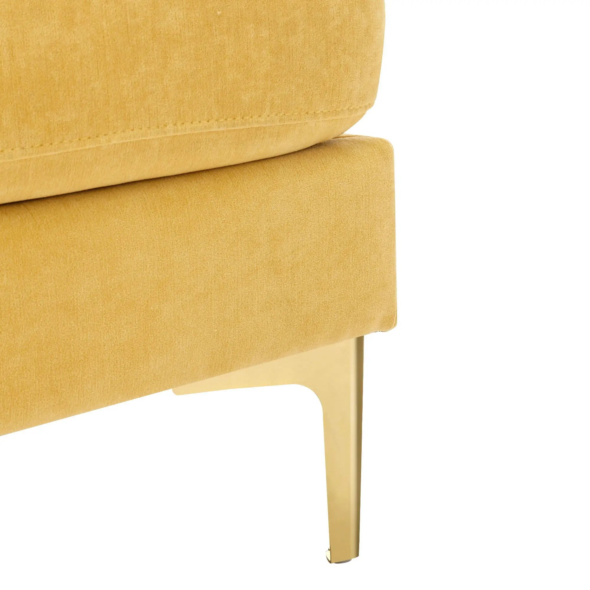 Modern L - Shape Convertible Sectional Sofa With Movable Ottoman