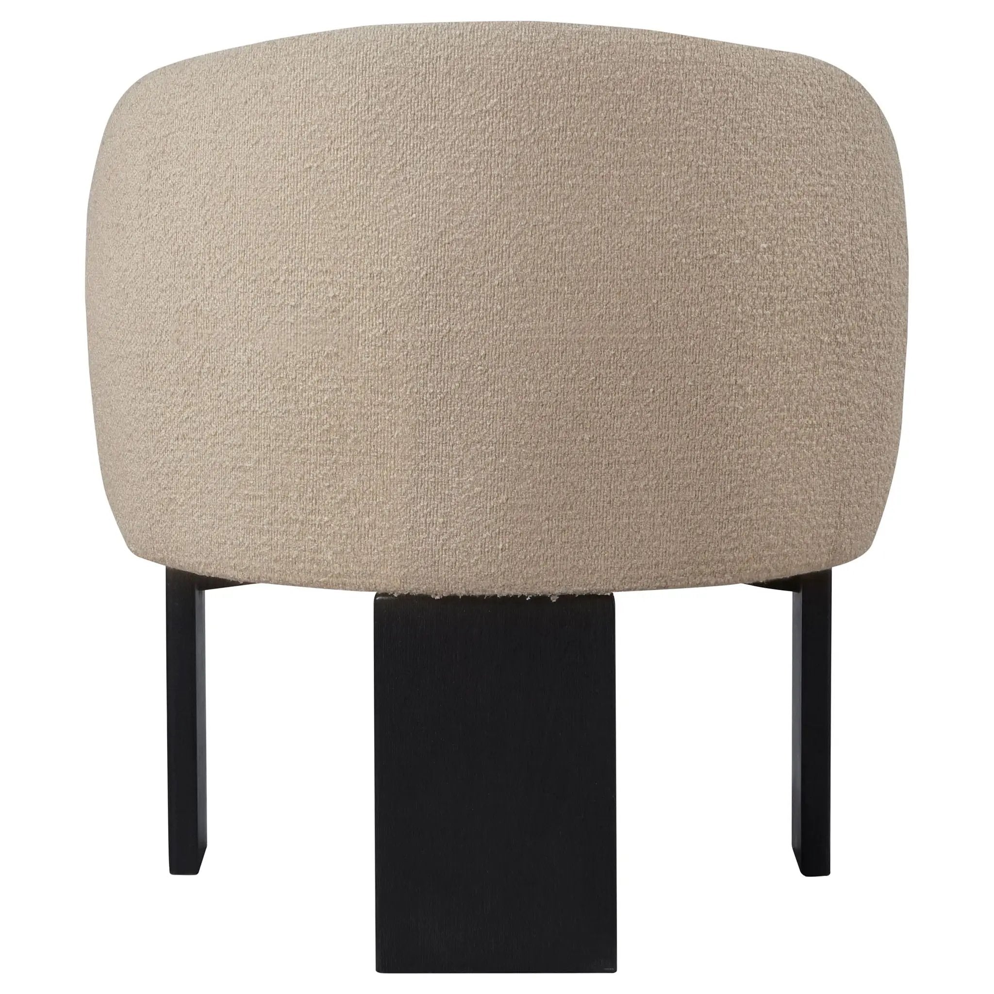 Valdez Boucle Upholstered Barrel Back Accent Chair Beige by Unique Piece Furniture
