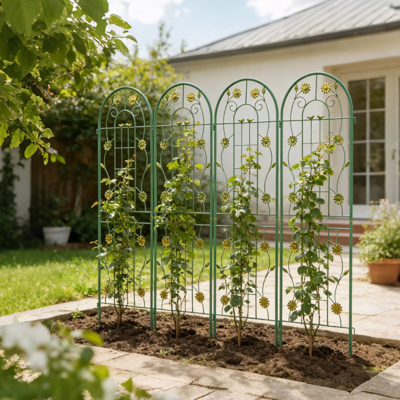 Metal Garden Trellis Rustproof Trellis For Climbing Plant Outdoor Flower Support by Unique Piece Furniture